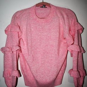 J.Crew Ruffle Sleeved Sweater